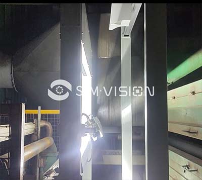 客戶首鋼表面瑕疵檢測設備上線檢測